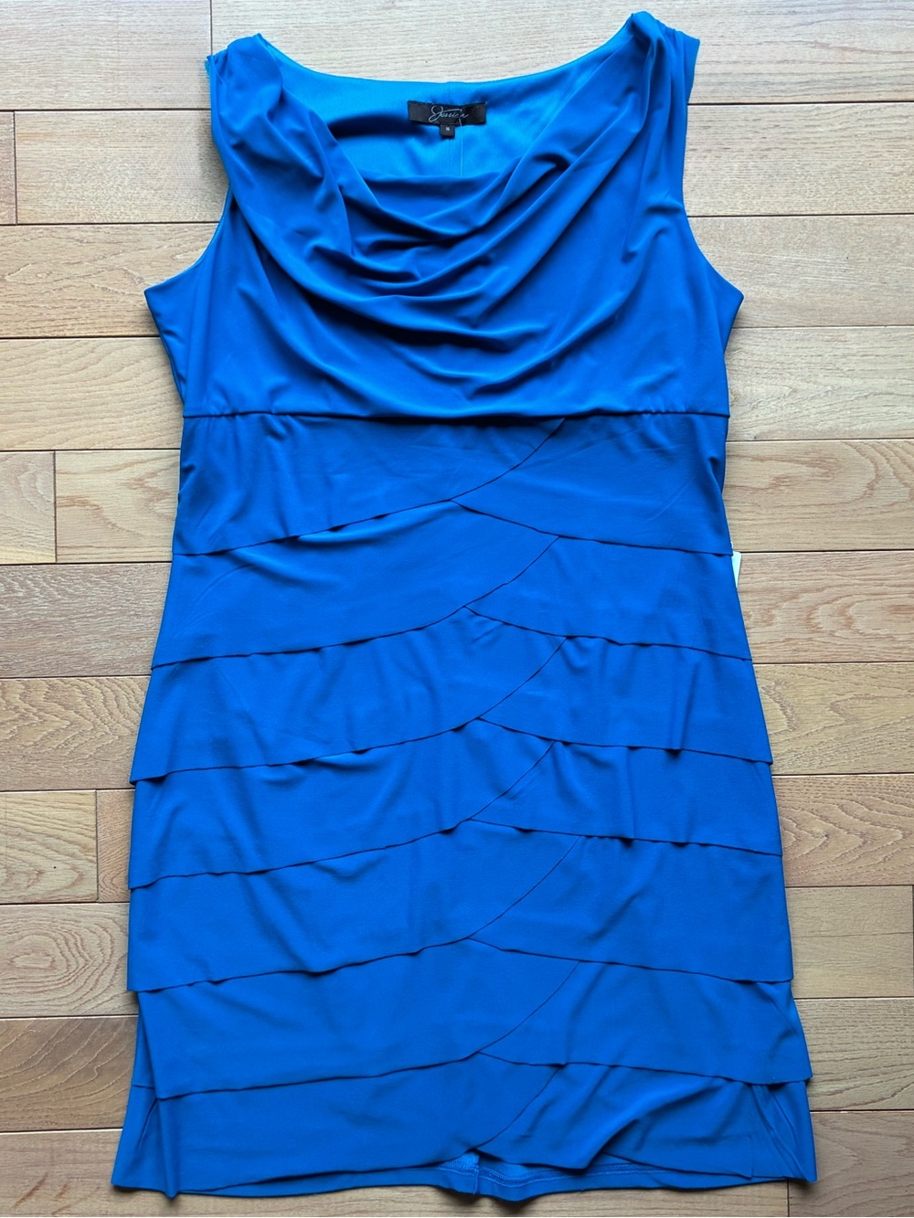 Brand New Jessica Sleeveless Cowl Neck Layered Mini Dress
